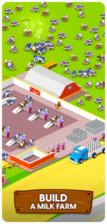 A screenshot of a gameplay showing a farm.